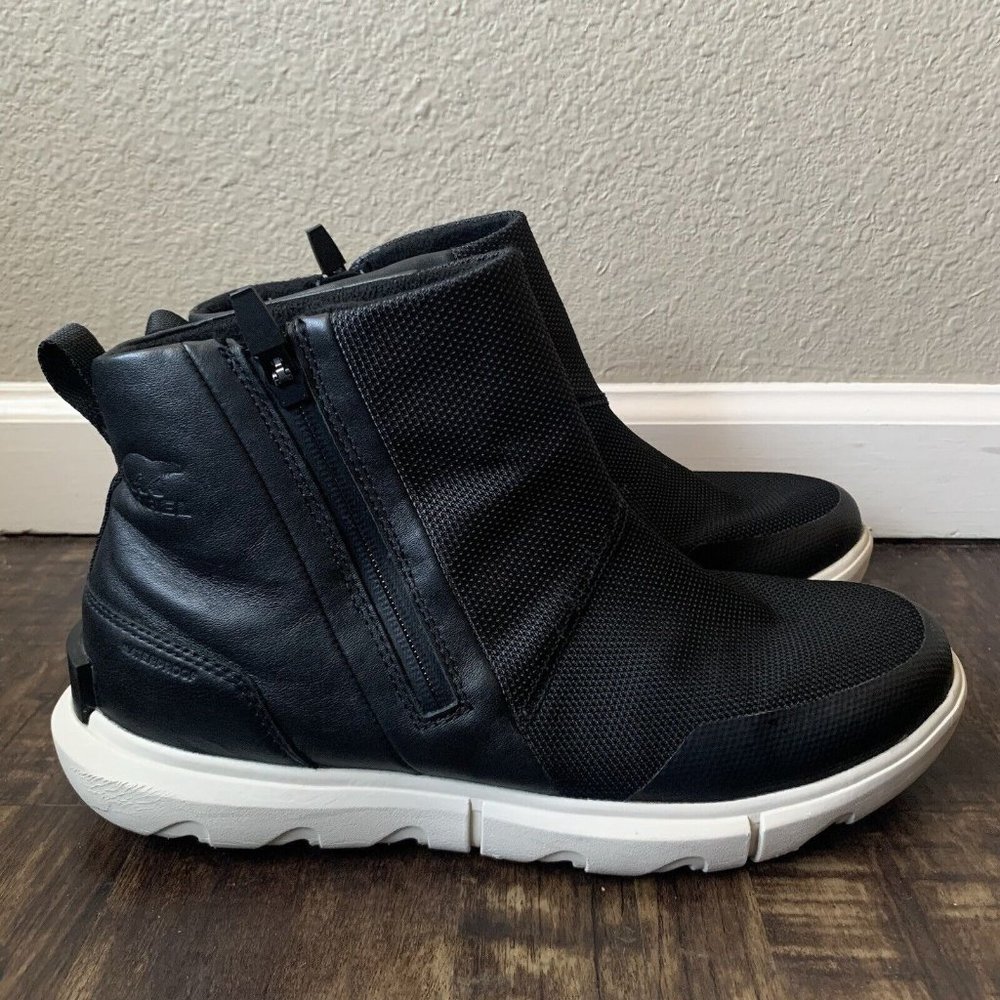 Sorel Explorer II Bootie Waterproof Ankle Boots, Black, Women Shoes - Size 10